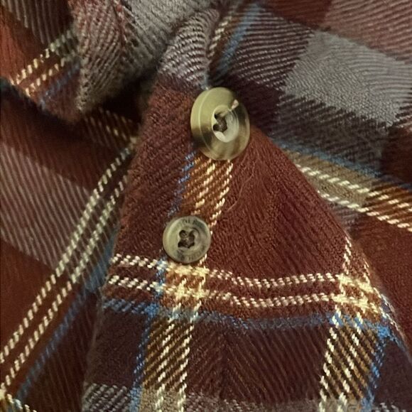 Woolrich Plaid Cotton Flannel Button Down Shirt Mens Size Extra Large - Picture 9 of 12